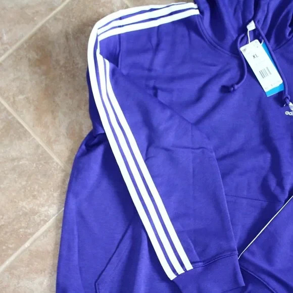 Adicolor Adidas Classics 3-Stripes Hoodie Energy Ink NWT XL Mens $70