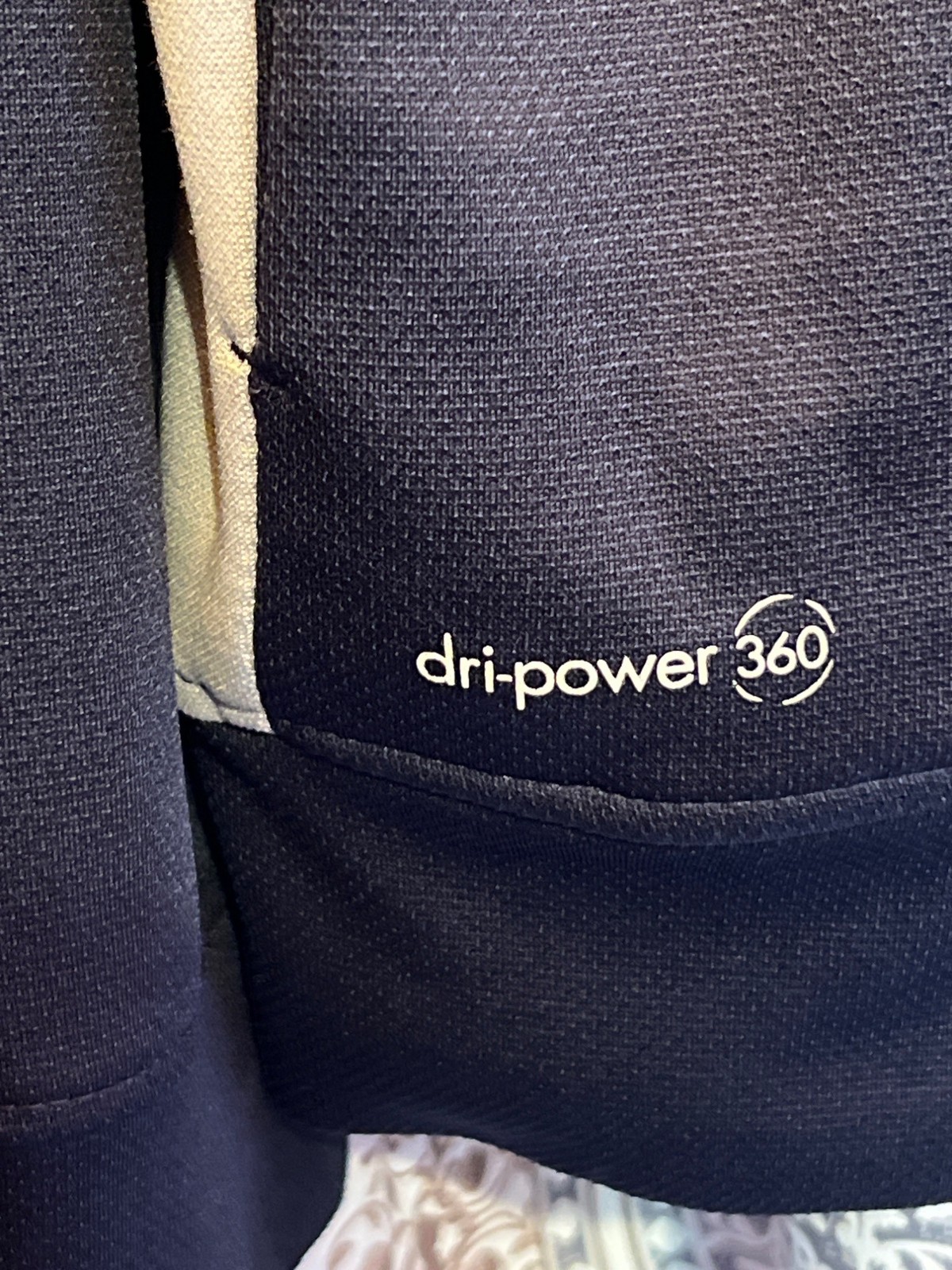 Russell Dri-Power 360 Men’s Size M Full-Zip Jacket Navy Lightweight Polyester