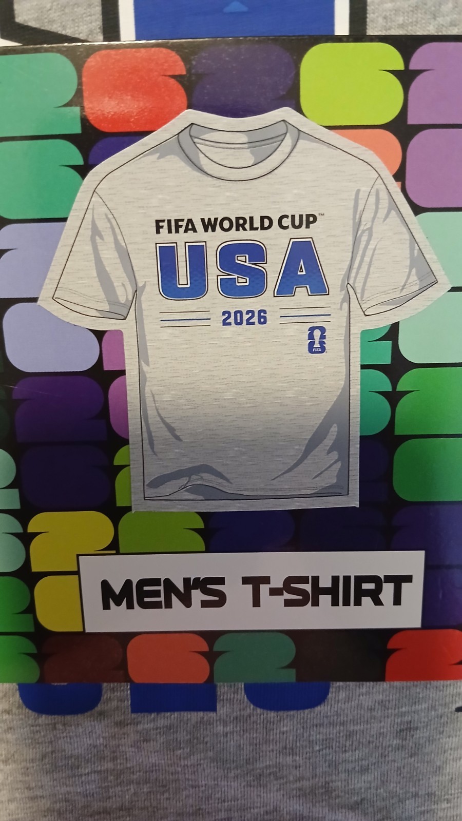 FIFA World Cup 2026 USA Men’s Gray Graphic Logo T-Shirt Size L Regular