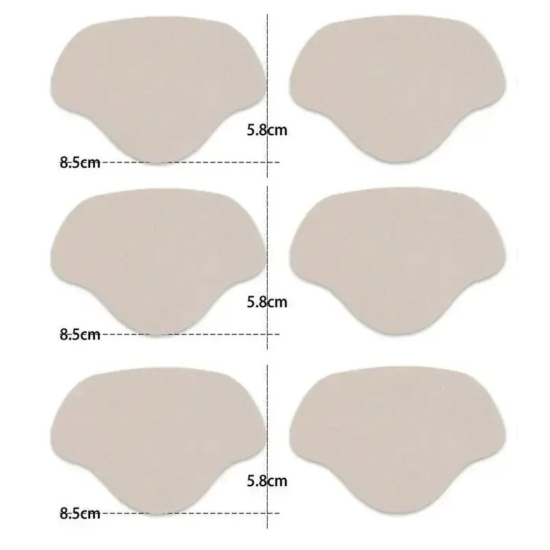 6pcs Shoe Heel Repair Patches Self Adhesive Anti Wear Protector – NEW