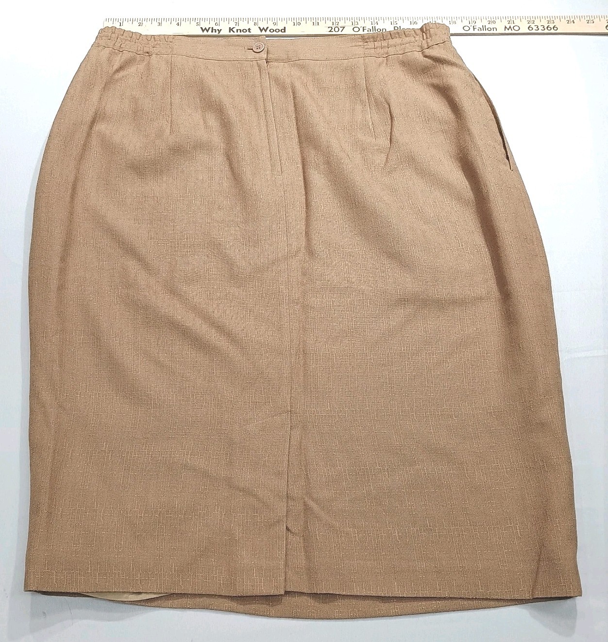 Amanda Smith II Brown Pencil Skirt Size 16W Office Career Wear Vintage