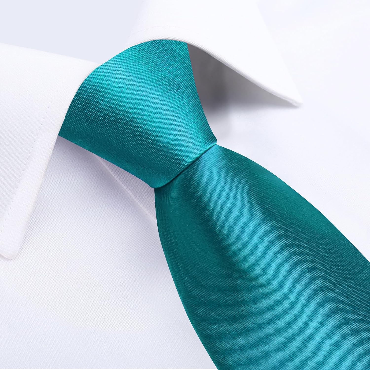 Men’S Pre-Tied Adjustable Zipper Skinny Satin Tie Set Formal Necktie with Pocket