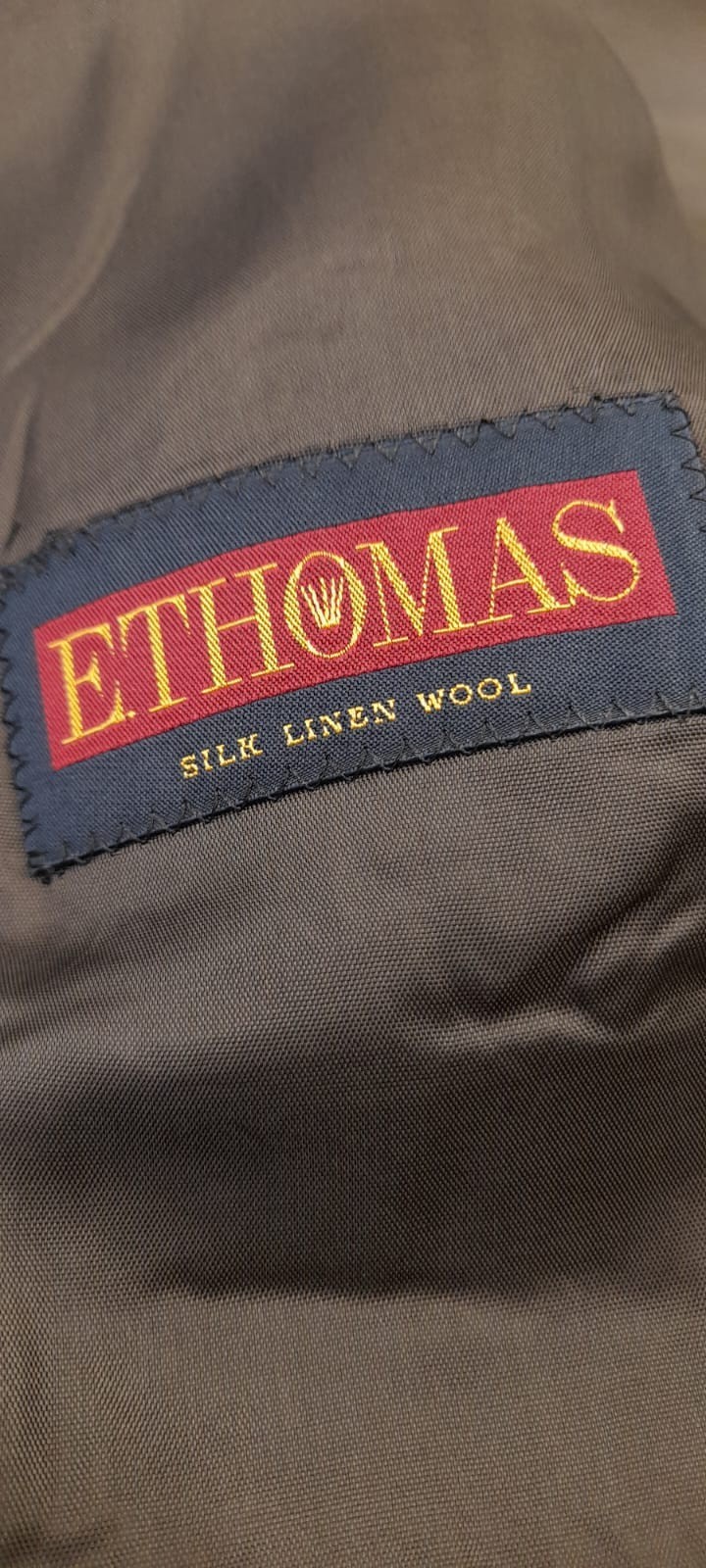 ETHOMAS Blazer Jacket SILK LINEN WOOL
