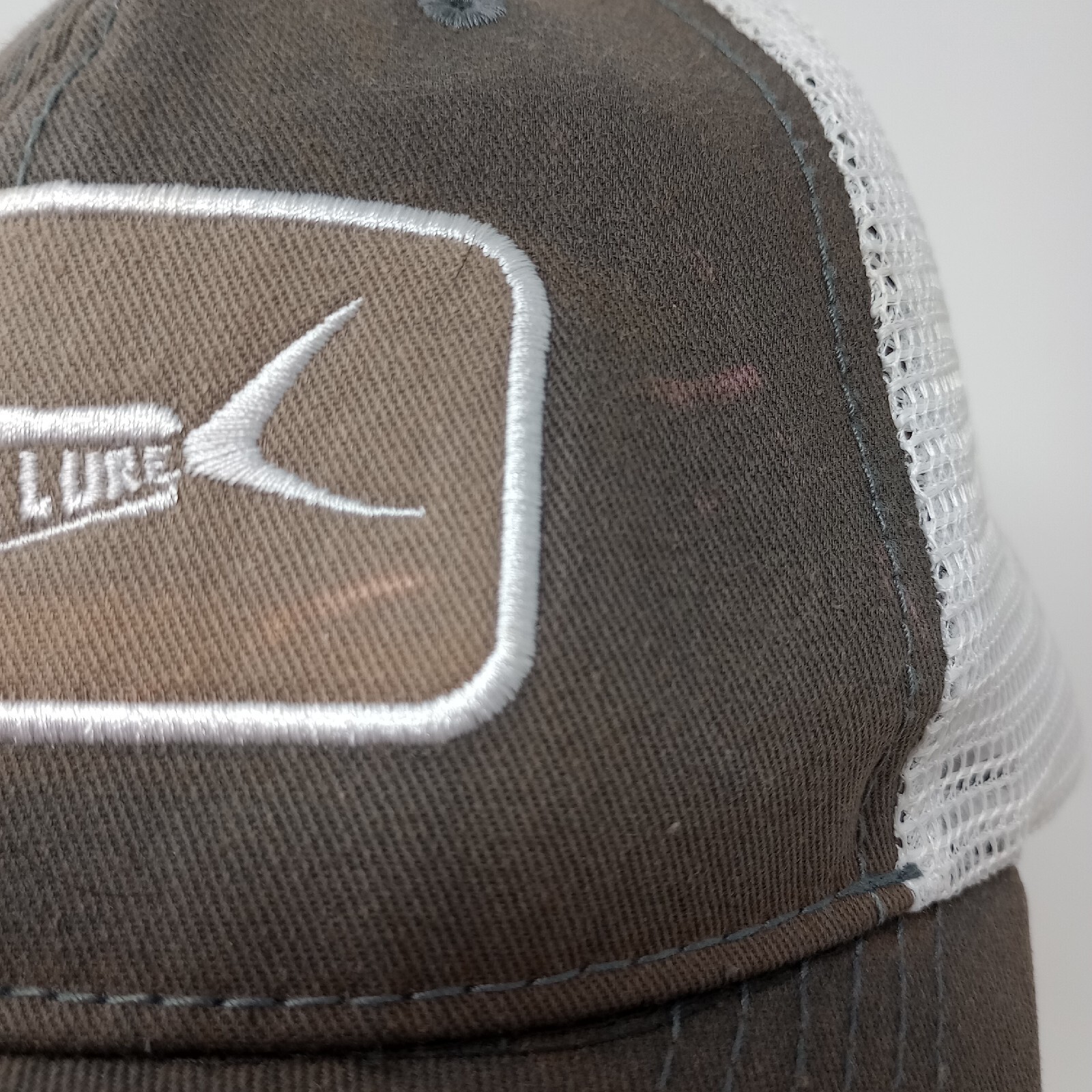 Southern Lure Mahi Mahi Logo White Mesh Back Adjustable Baseball Cap Hat