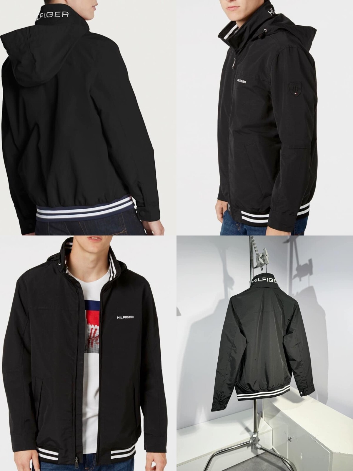 Tommy Hilfiger Men’s Water-Resistant Regatta Bomber Jacket