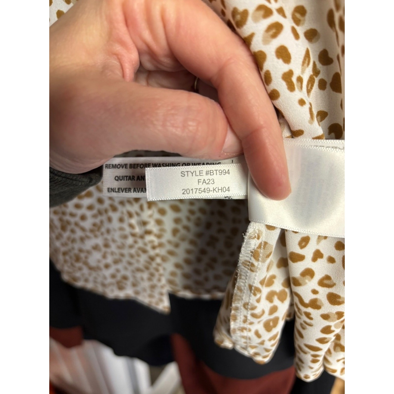 J.Crew Leopard Print Tie Neck Blouse Medium Bow Office Career Top
