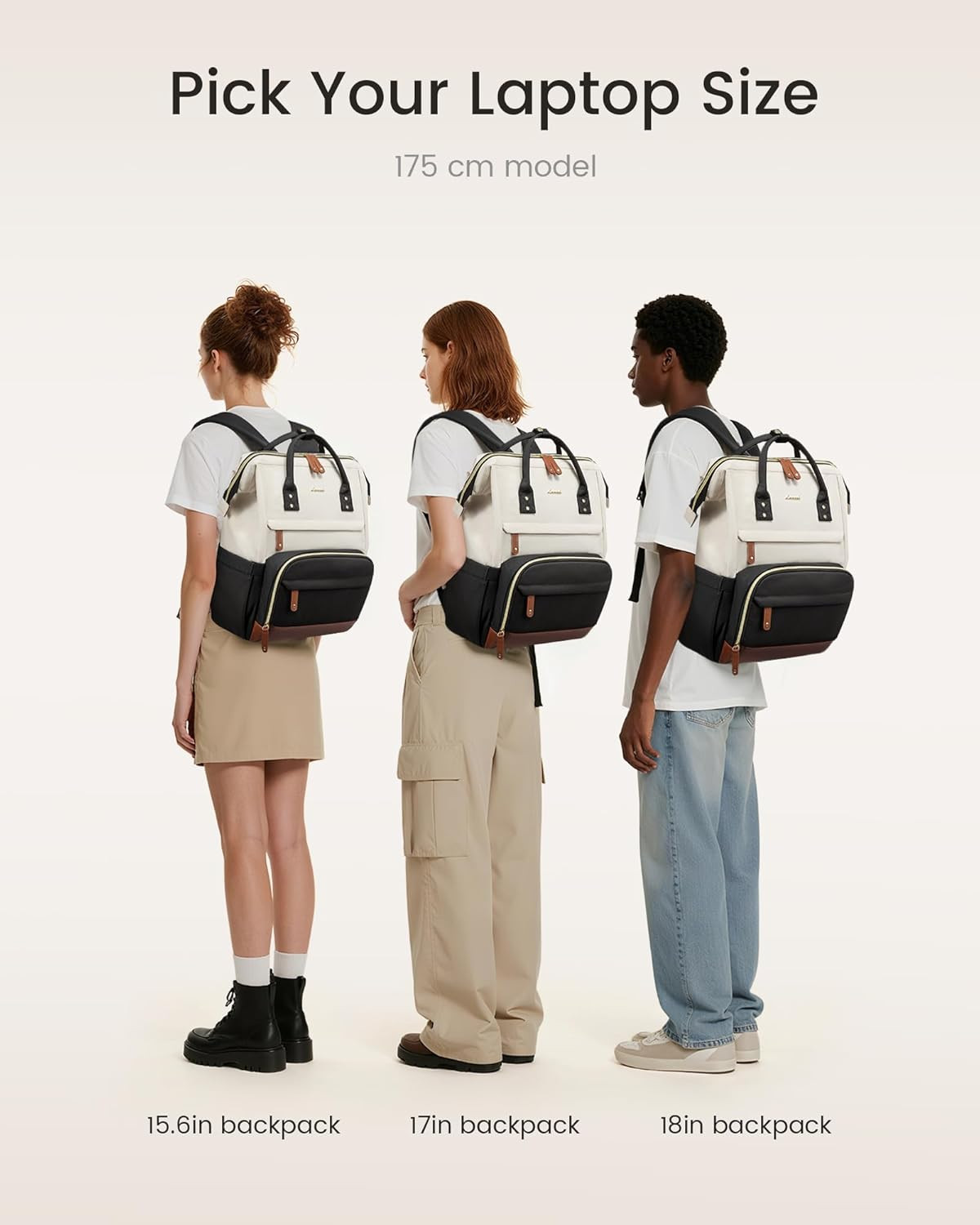 Laptop Backpack for Women, 15.6 Inch Work Business Backpacks Purse with Large Ca