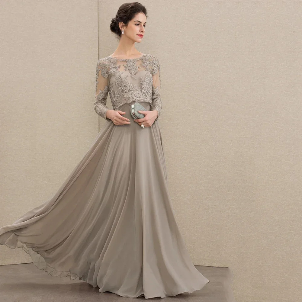 Customized Classic Mother Of The Bride Dresses Lace Appliques Sequined