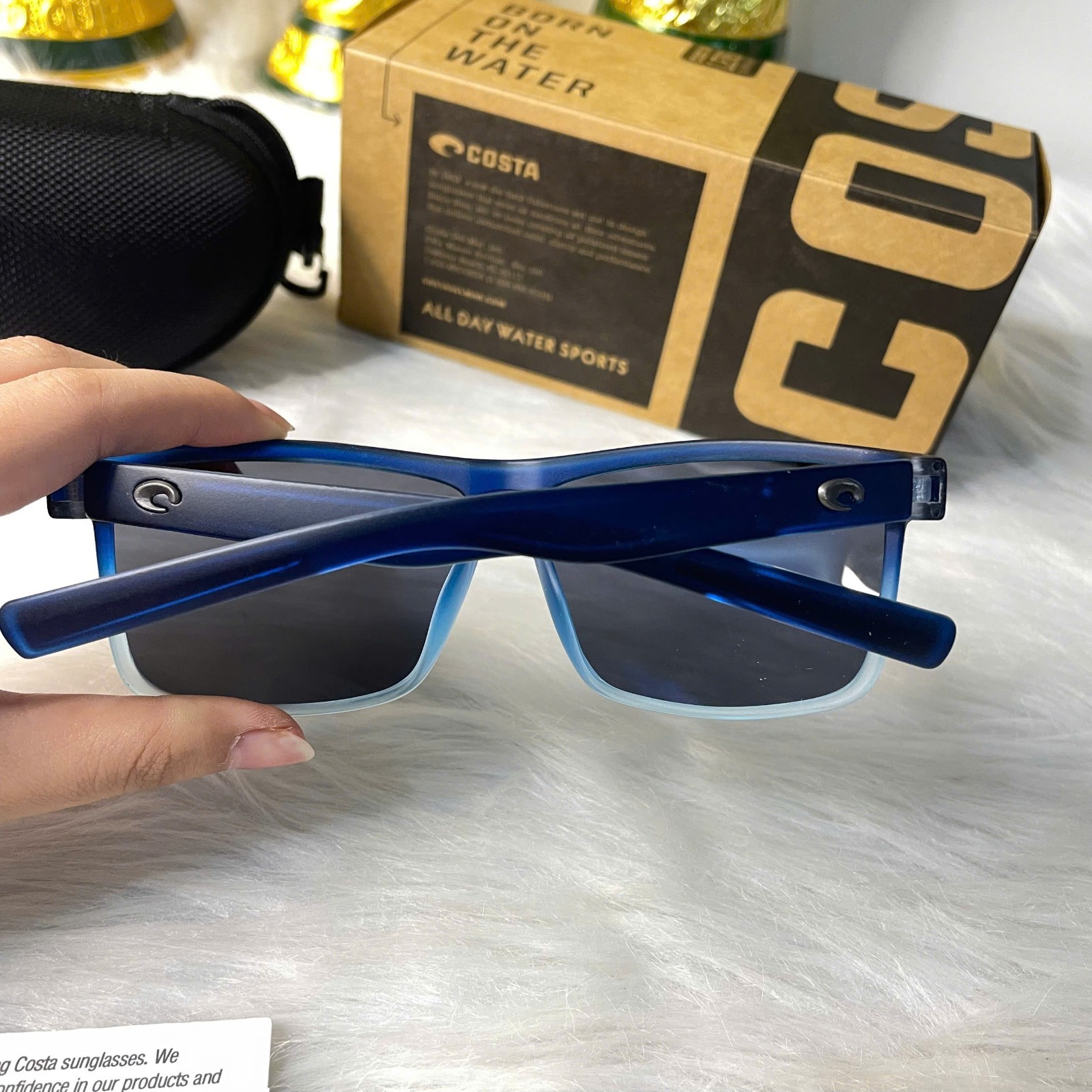 NEW Costa Del Mar Rincon Sunglasses Blue Fade Silver Mirror 580P Polarized Trend