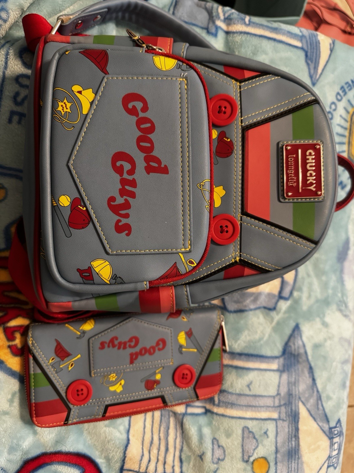 Loungefly Child’s Play Chucky Good Guys Mini Backpack & Matching Wallet🔥🔥🔥