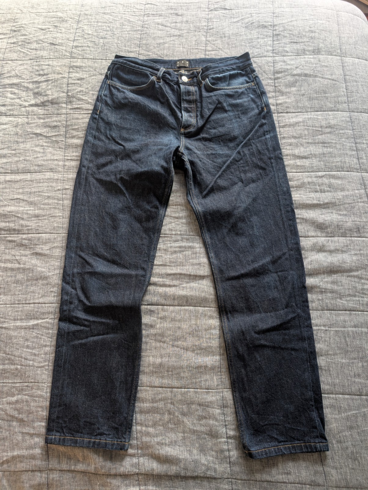 Asket Jeans Dark Blue Wash Regular Fit (33×32)