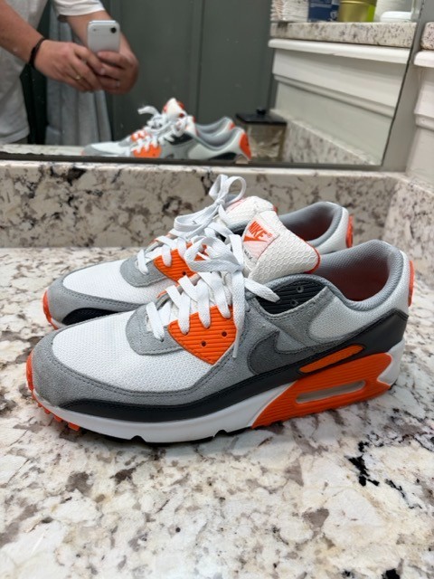 Size 12 – Nike Air Max 90 Safety Orange Worn Once