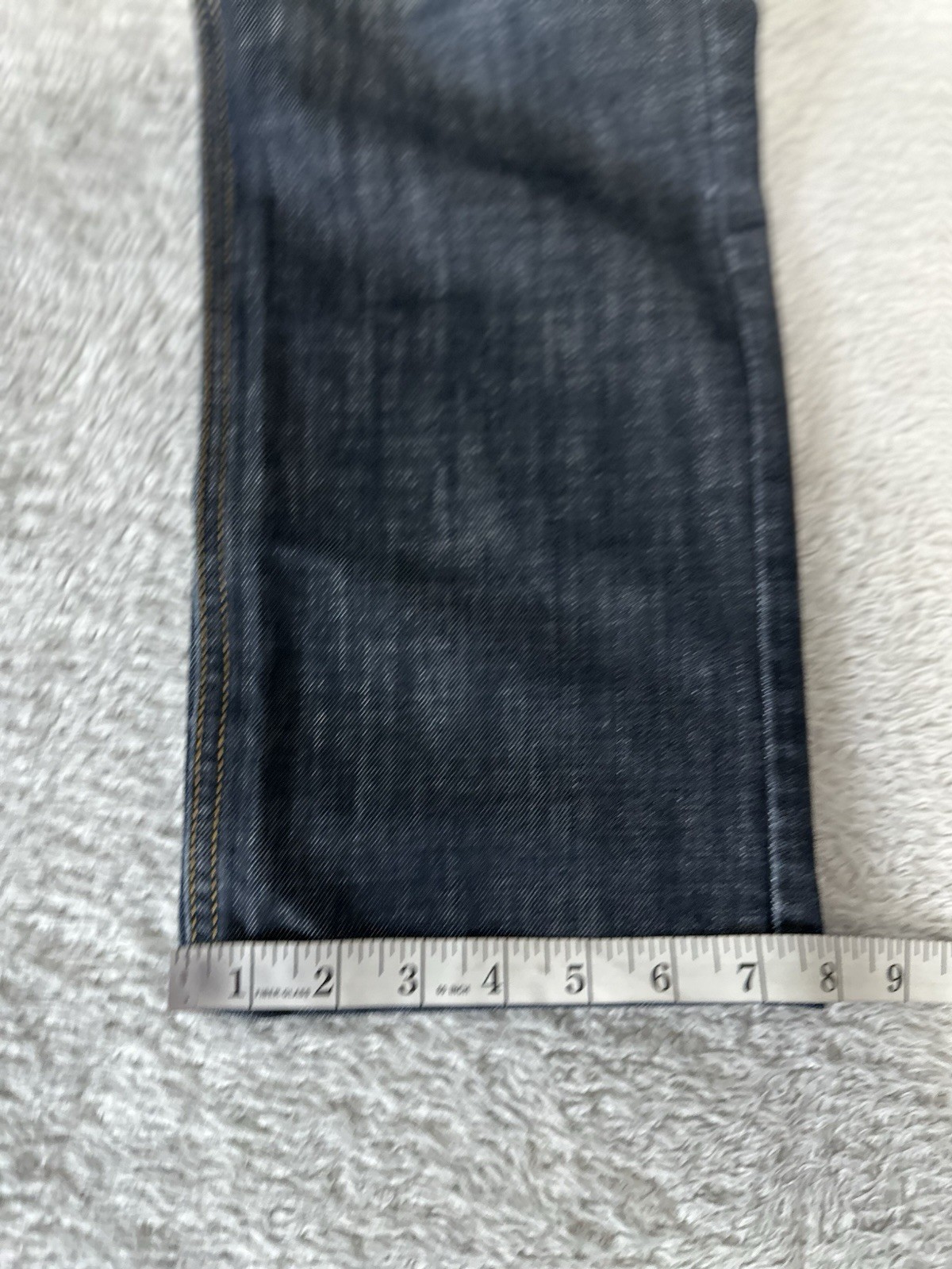 Levi’s 513 Mens Slim Straight 33×32 Blue Pants Denim Jeans Stretch