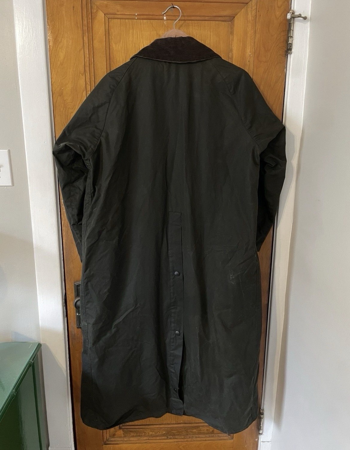 Vintage Barbour A160 Burghley Waxed Coat Made in England
