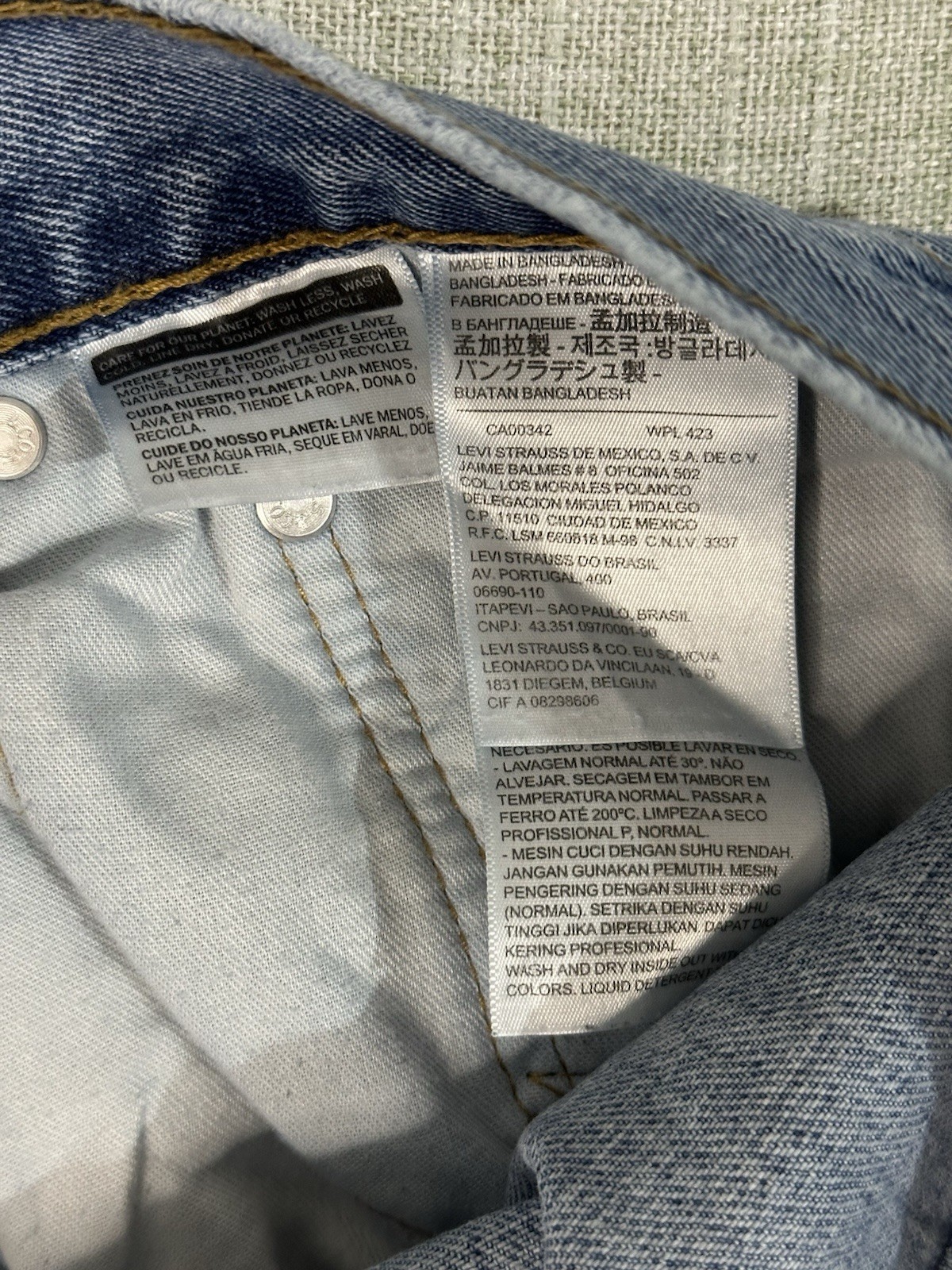 Levi’s 550 Relaxed Fit Medium Blue 100% Cotton Denim Jeans Men’s 36X30
