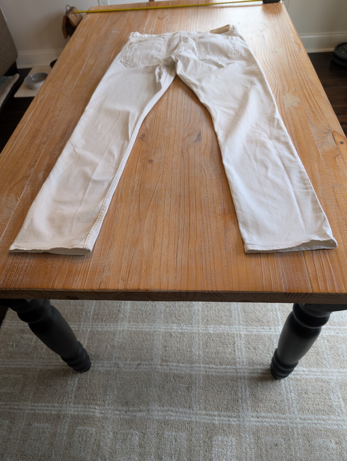 RALPH LAUREN POLO Men’s Dungarees White Denim Size 33/32 97% Cotton 3% Elastane