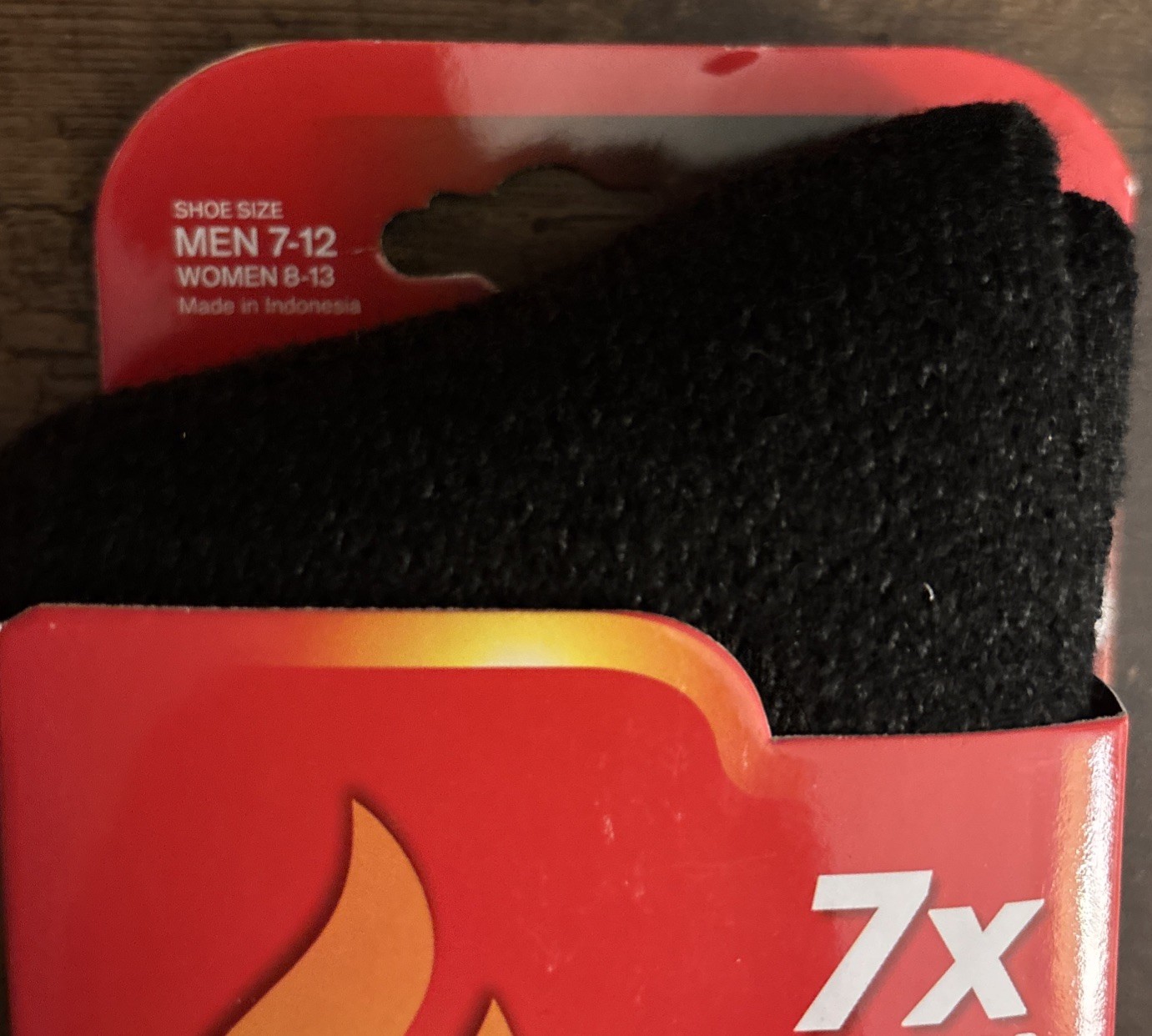 Heat Holders Original Thermal Socks Black/ Charcoal Man. 7-12 Women 8-13