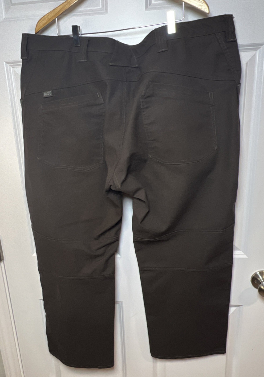 1620 Single Knee Utility Work Pant 46×30 Brown Cordura Stretch Canvas USA Made