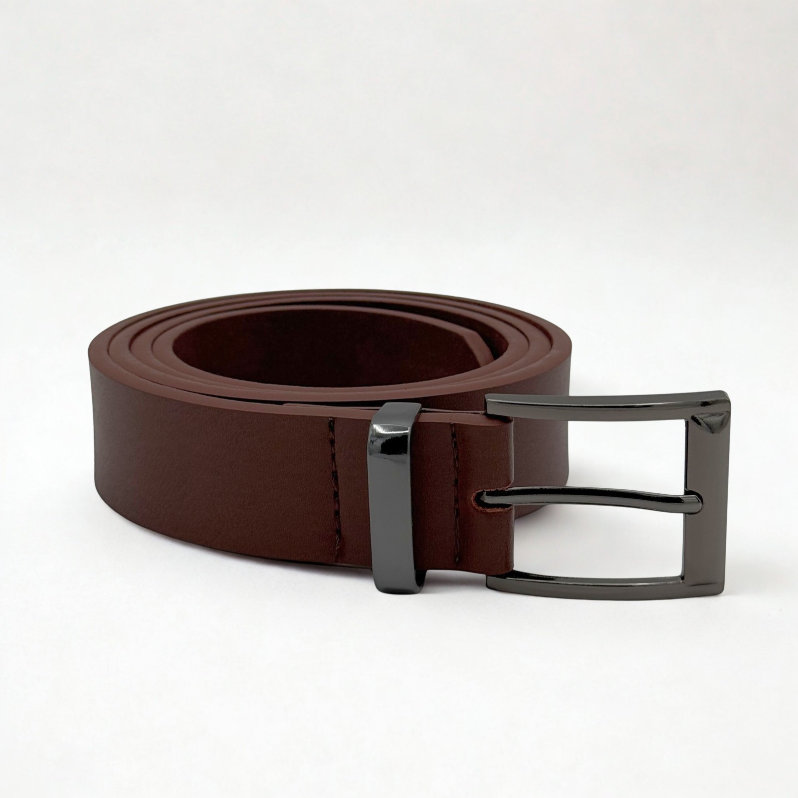 Genuine Leather Belt Brown Width 1.35″ American Handmade Sizes S – XXL (32″-48″)