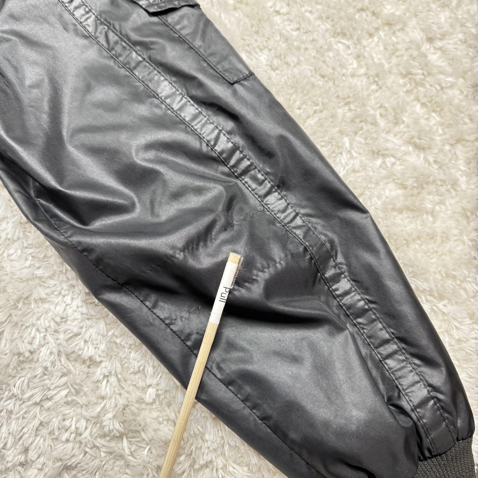 Vintage Premier Jacket Mens L Racing Bomber USA Windbreaker MBA 90s Satin Black