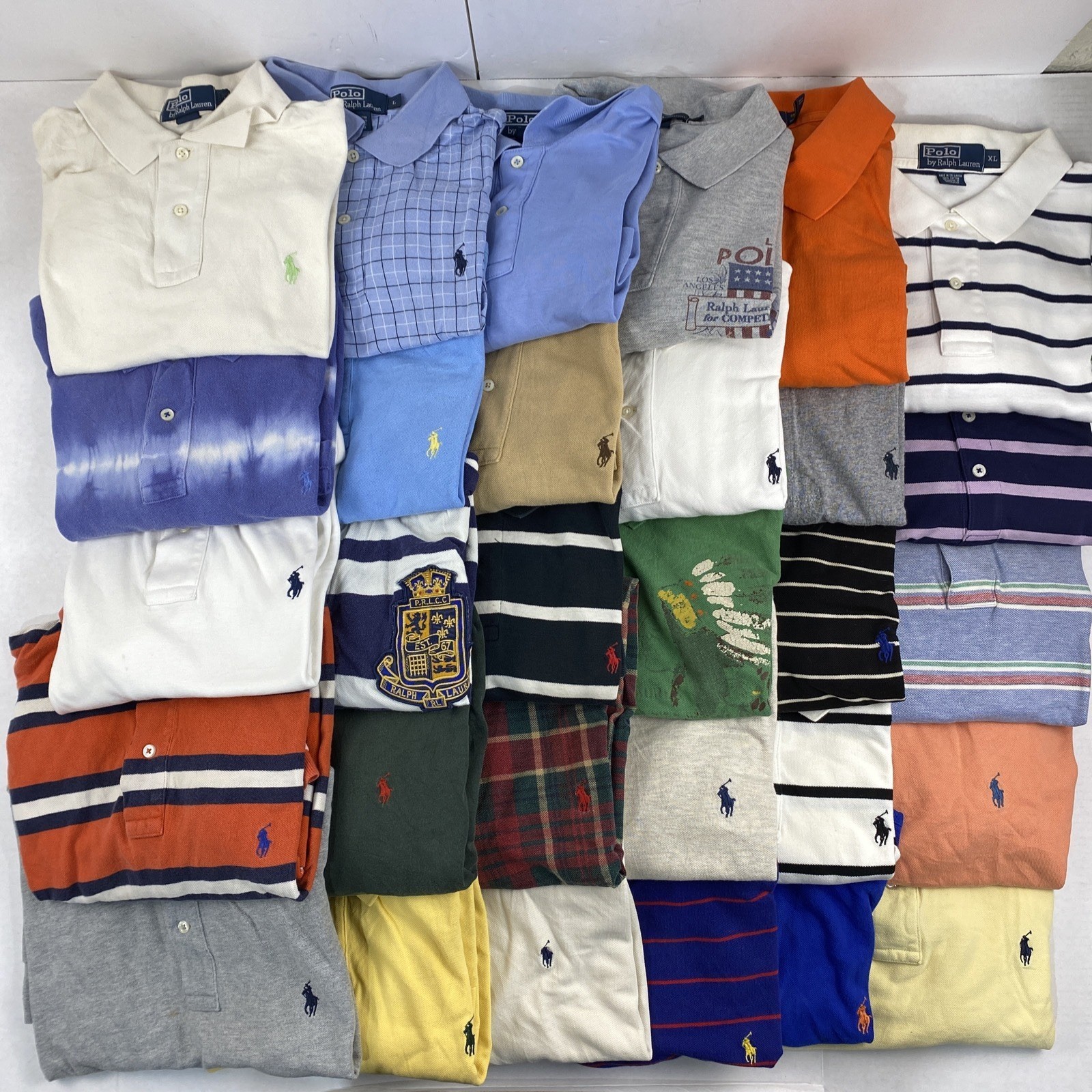 Wholesale Lot of 20 Grade B- Ralph Lauren Men’s Polo
