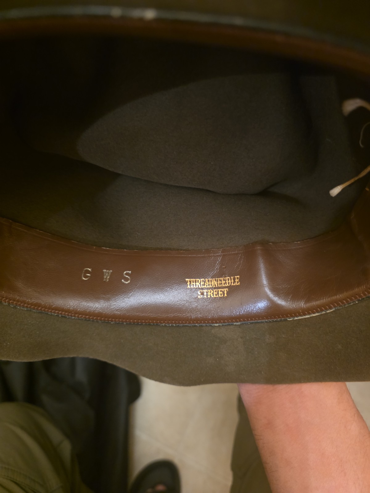 Vintage Lytton’s Threadneedle Street Wool Felt Fedora Hat – Custom Monogram GWS
