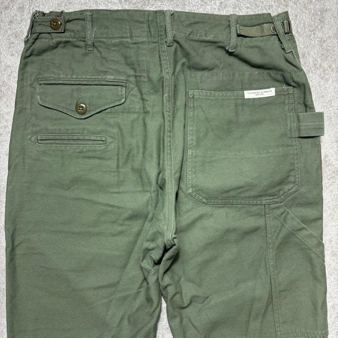 Engineered Garments x BEAMS+ Olive Fatigue Baker Pants XL Japan Exclusive F/S