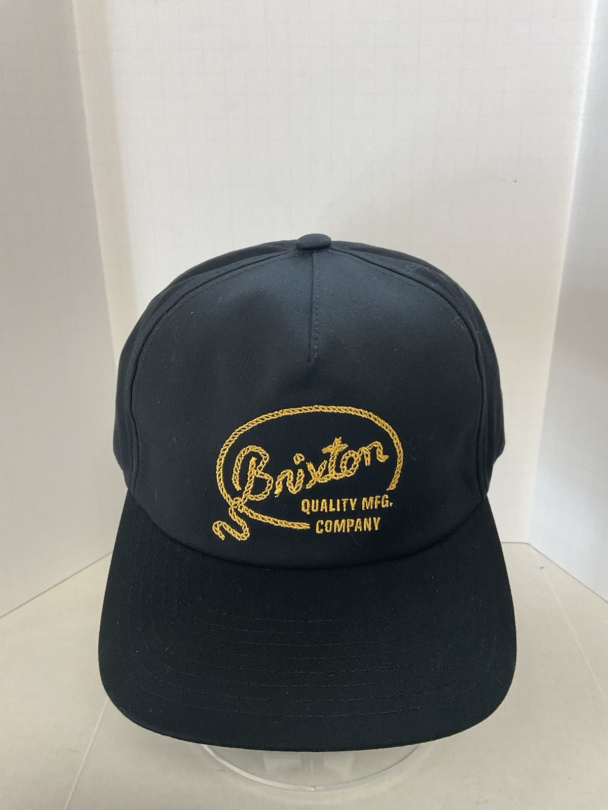 Brixton Company Black Snapback Hat Cap One Size New Without Tags