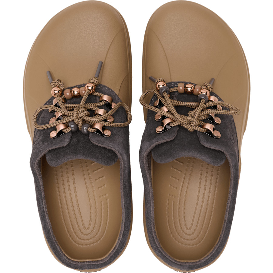 Crocs Axle Suede Mule Sepia Dark Cocoa 214137-2MV Unisex Size