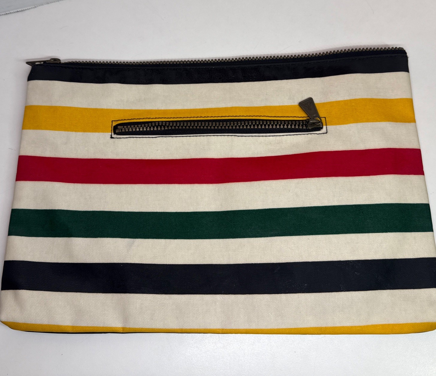 Pendleton Glacier Canopy Canvas Big Zip Pouch Poly Covered Canvas