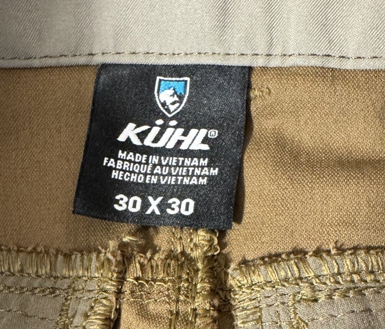 KUHL Pants Men 30×30 Resistor Lite Chino Klassik Fit Stretch Travel Hiking NEW