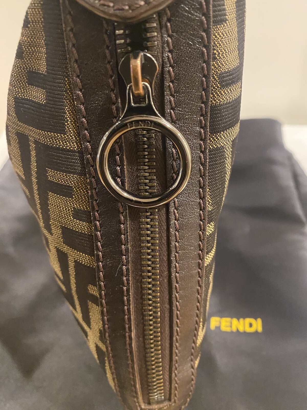 Fendi Zuccha Oyster Bag