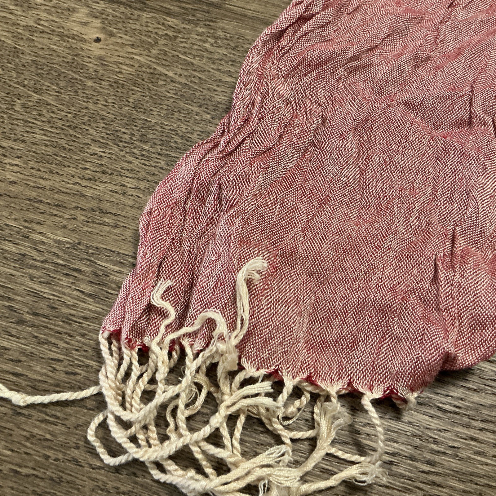 Pink, Green, Tan Scarf – Wrap – Casual – Boho – 64 Inches