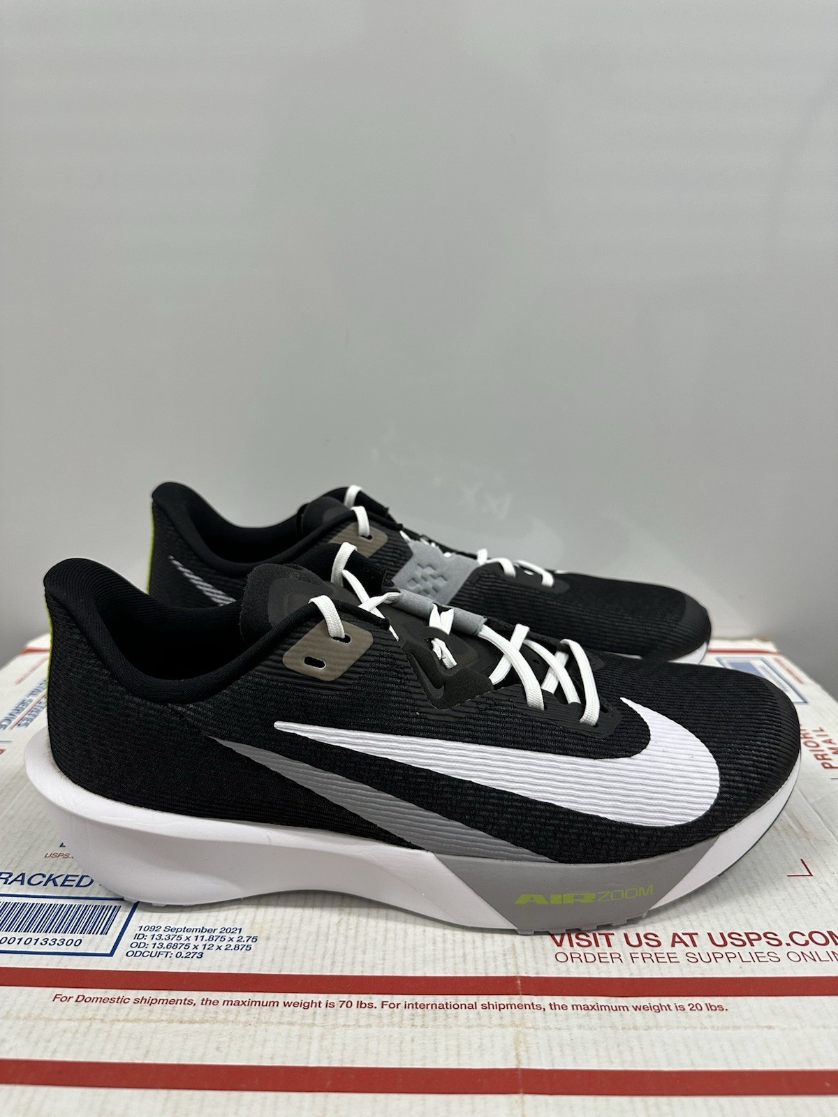 Nike Air Zoom Rival Fly 4 ‘Black White Volt’ FV6040 001 Size 11
