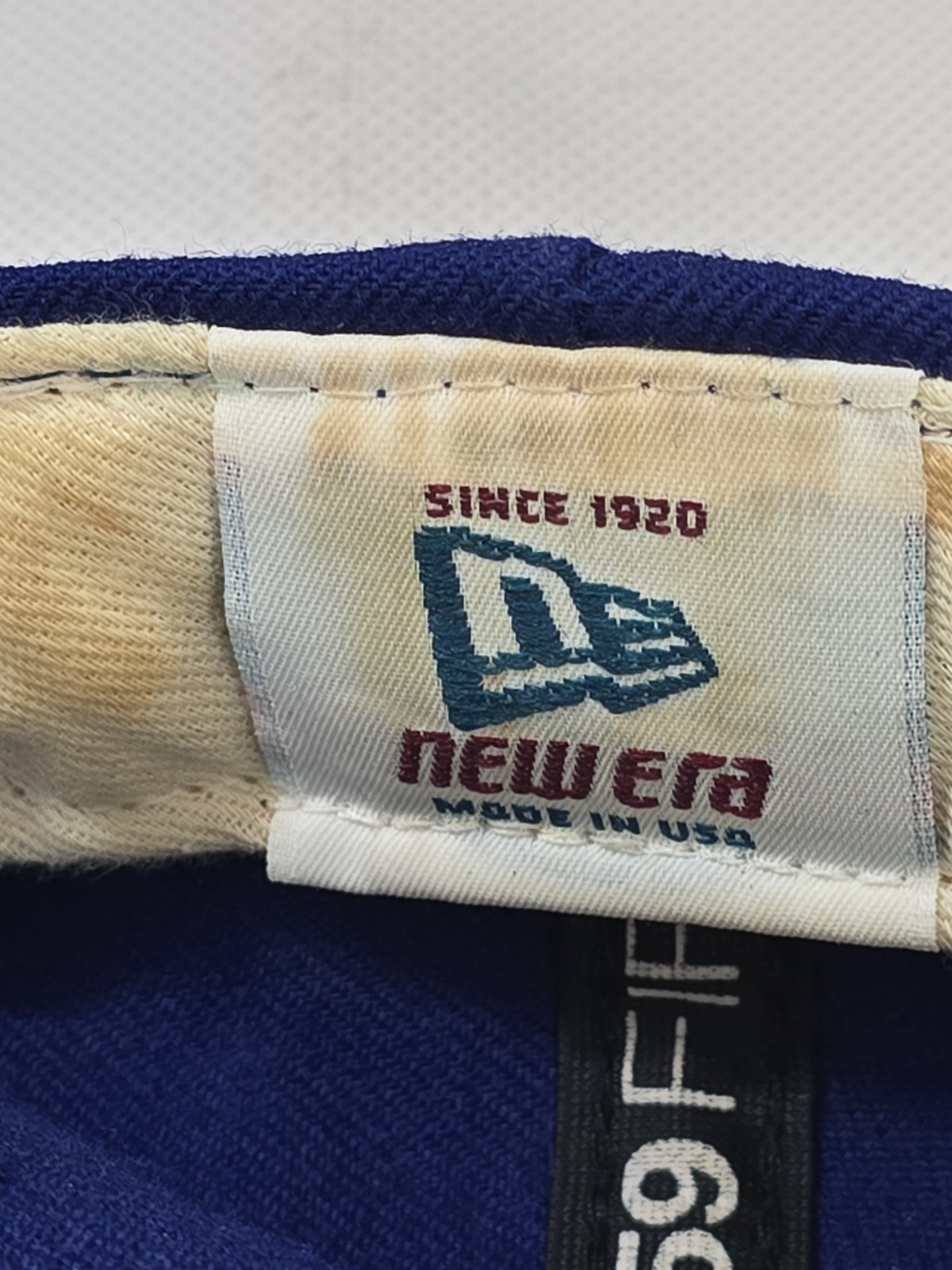 Vintage New Era 59FIFTY Texas Rangers Fitted Hat 7 1/4 Blue Wool USA Preowned