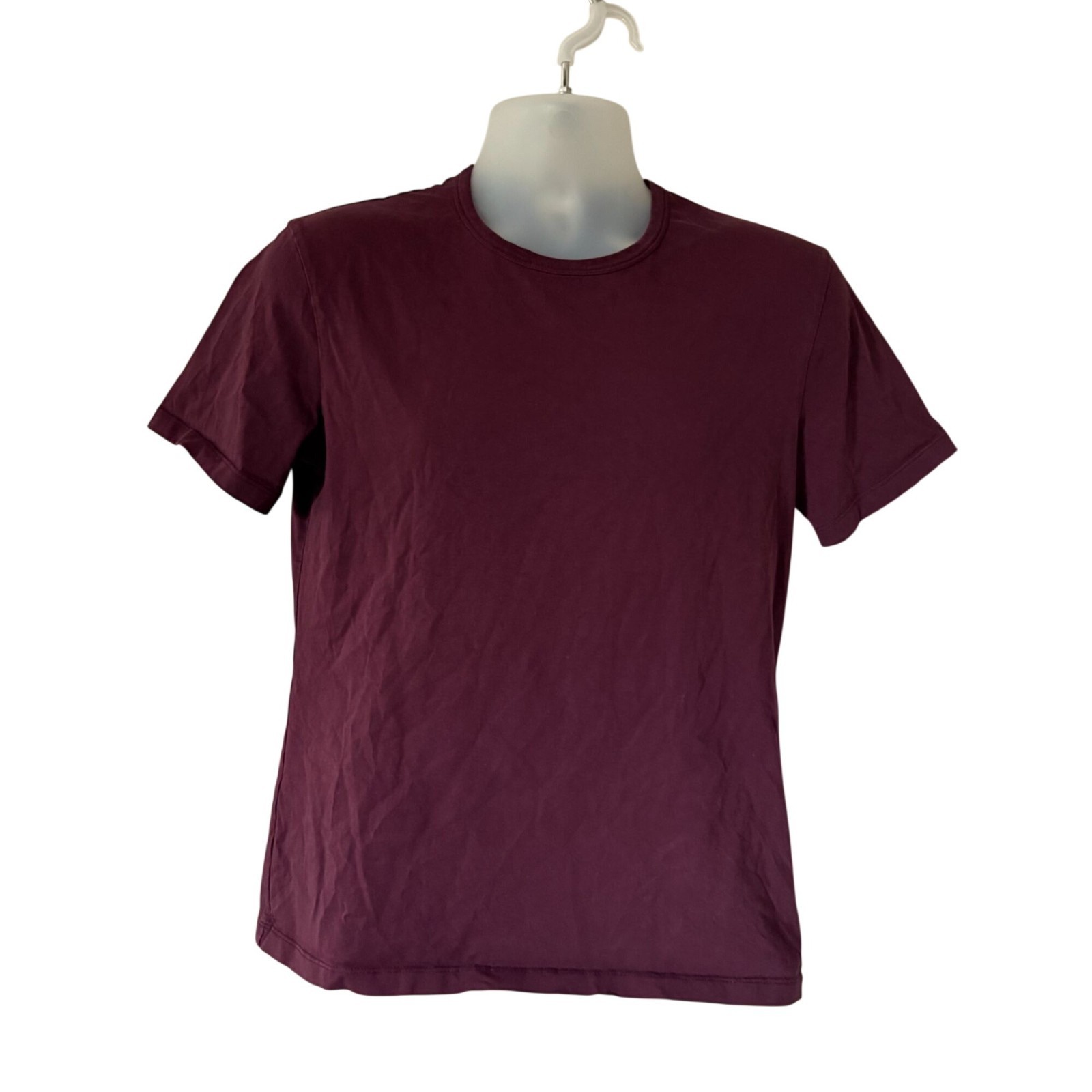 ASKET Shirt Mens Small Purple T-Shirt Crewneck Short Sleeve Cotton Basic