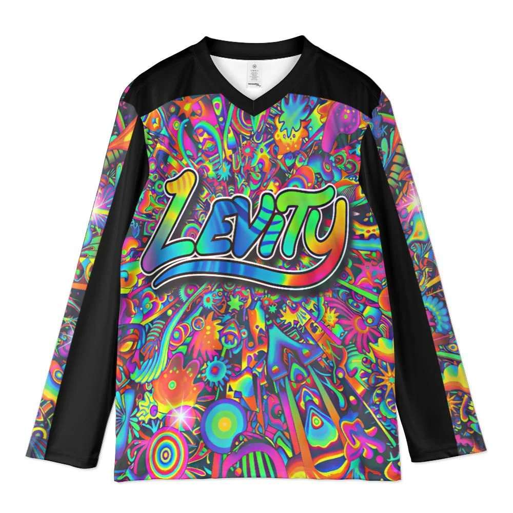 Levity Cloud 9 Psychedelic Rave Hockey Jersey