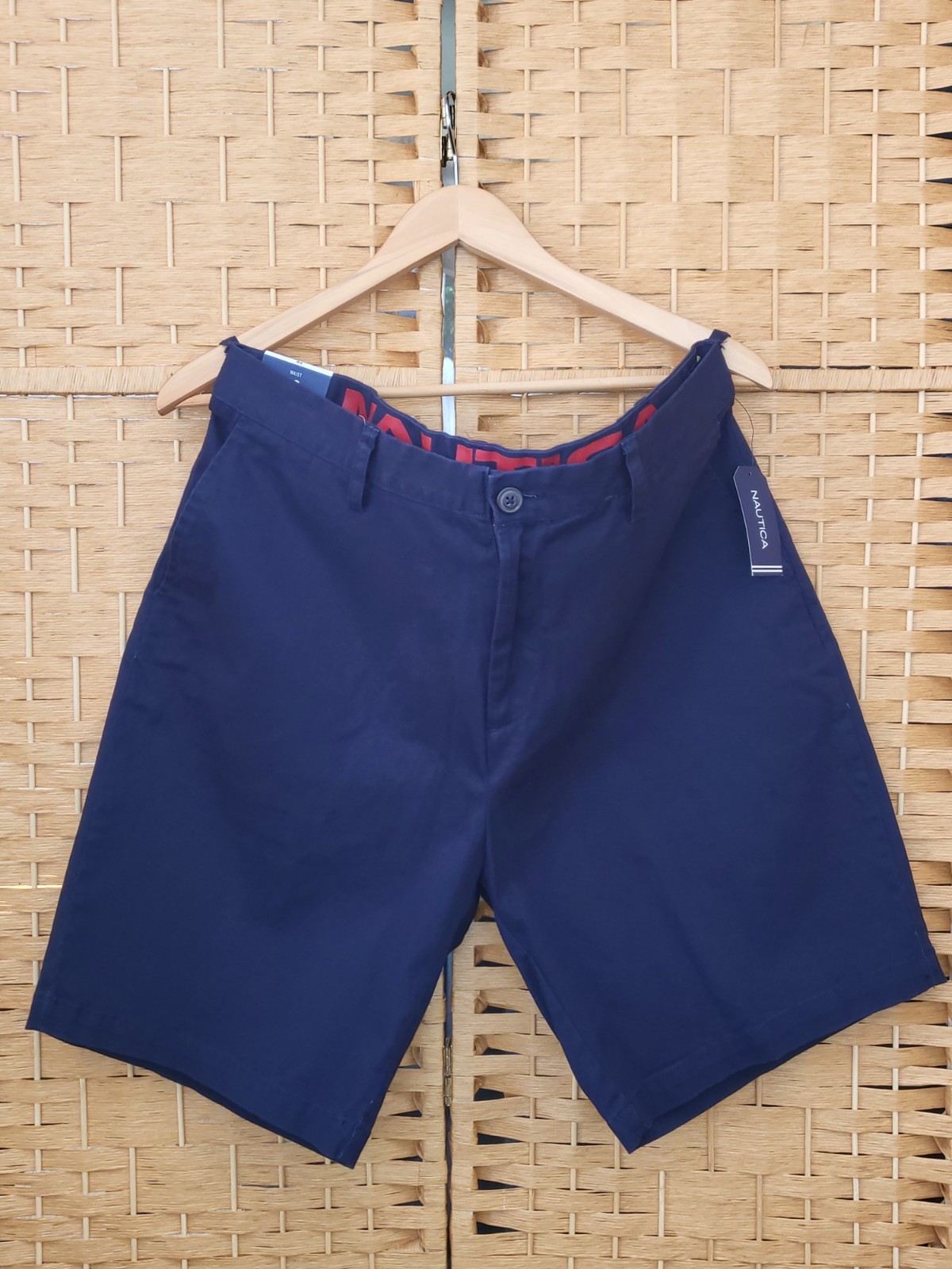 Nautica Men’s Navy Blue 38W The Deck Short Classic 98% Cotton 2% Elastane NWT