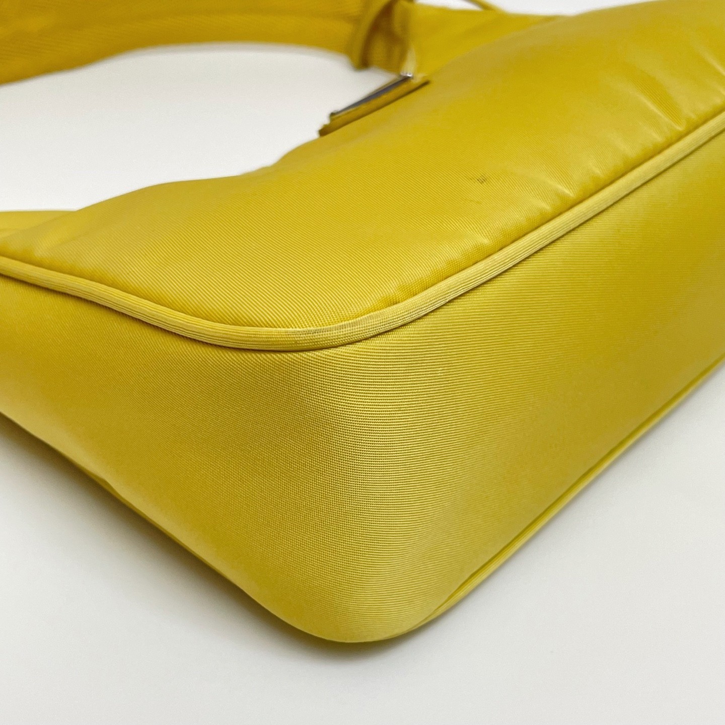 PRADA Re-Edition 2000 Re-Nylon Yellow Hobo Shoulder Underarm Bag