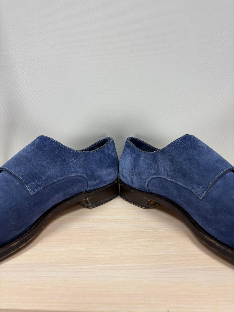 Mens shoes Santoni Size 8 Color Blue Duties Paid (USA)