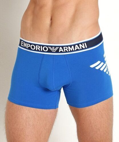 EMPORIO ARMANI LOGO BAND TRUNK Boxer Shorts Cotton Blend New