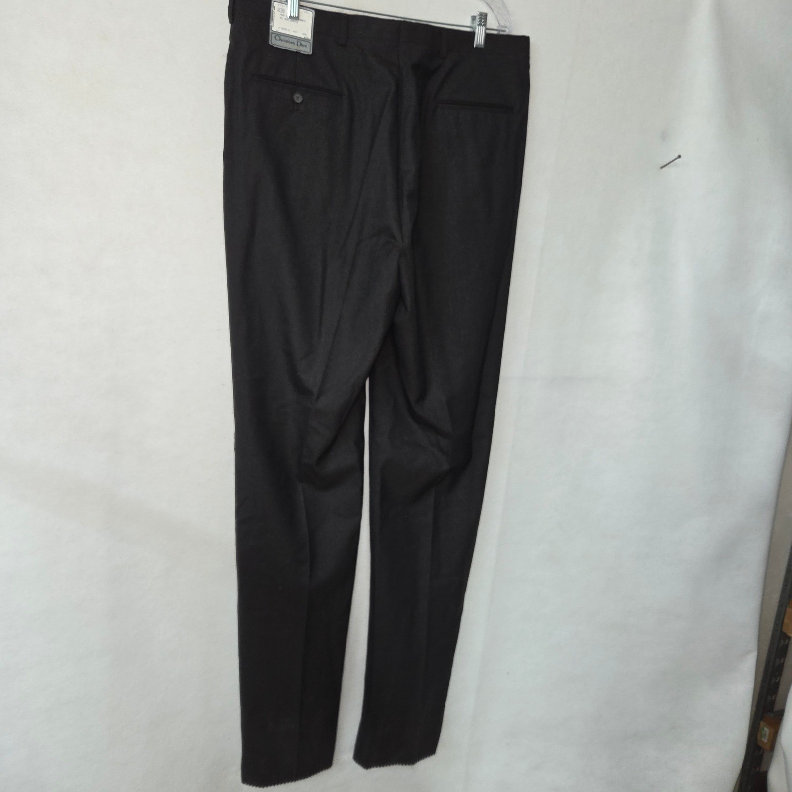 Christian Dior Le Connoisseur Men’s Wool Worsted Dress Pants W38 Long Dark Brown