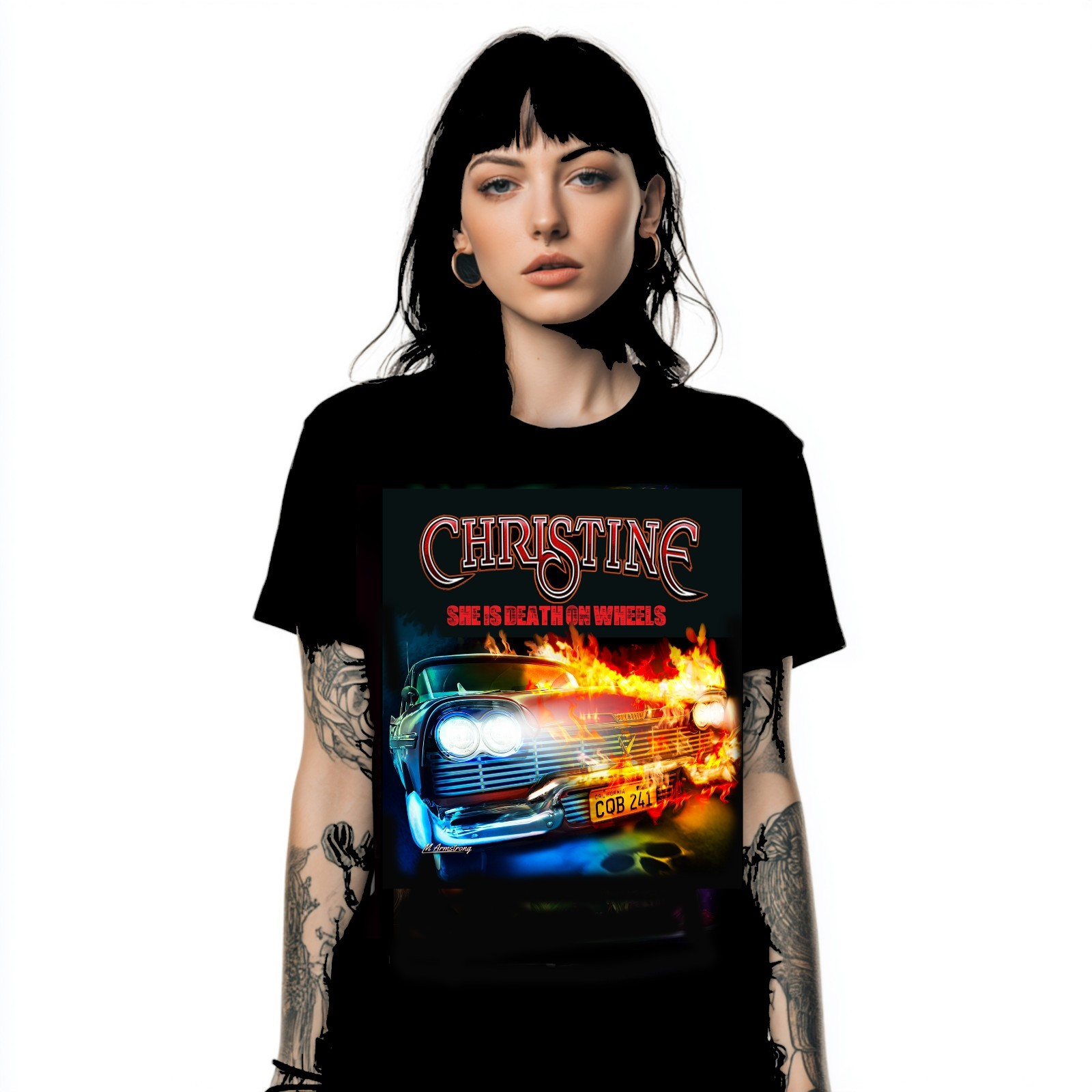 Stephen King’S – Christine – Black T-Shirt – Sizes S – 5XL – Art / Horror