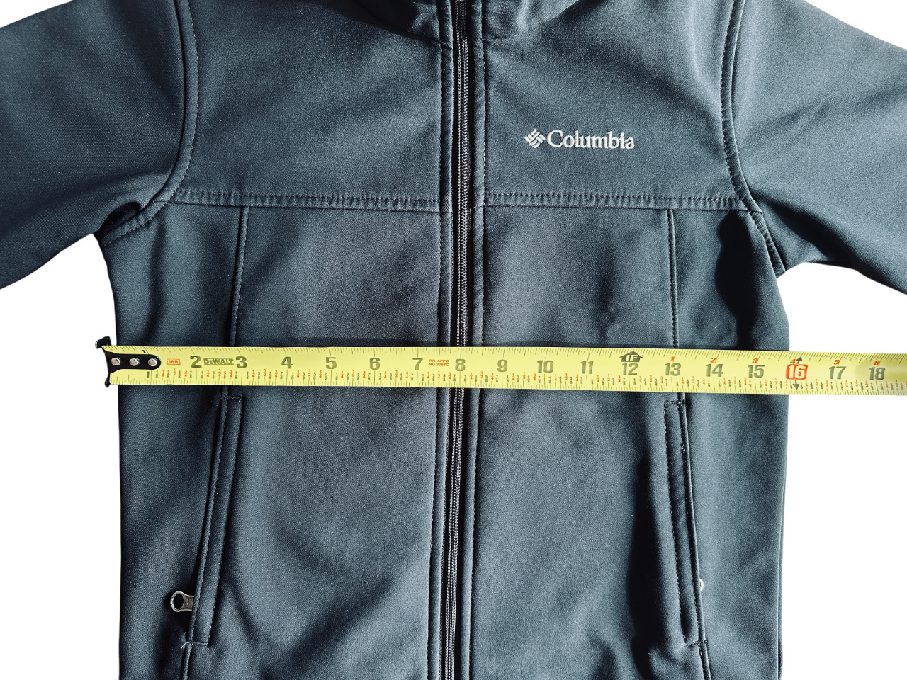 Columbia Boys Bowen Lake Softshell Jacket Black Youth Small (8) Fleece Lined