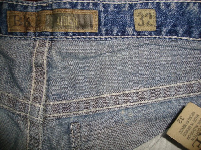 Men’s BKE JAKE 100% COTTON blue fade distress 34~S (29) ALL FROM THE FACTORY