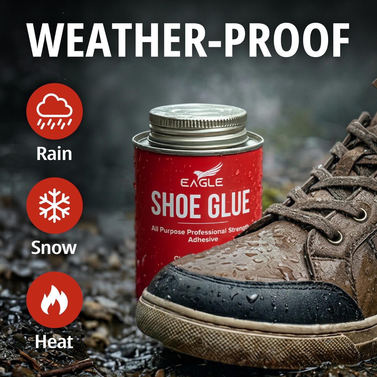 Heavy Duty Shoe Sole Glue – Waterproof Adhesive for Sneakers, Boots & Rubber Sol
