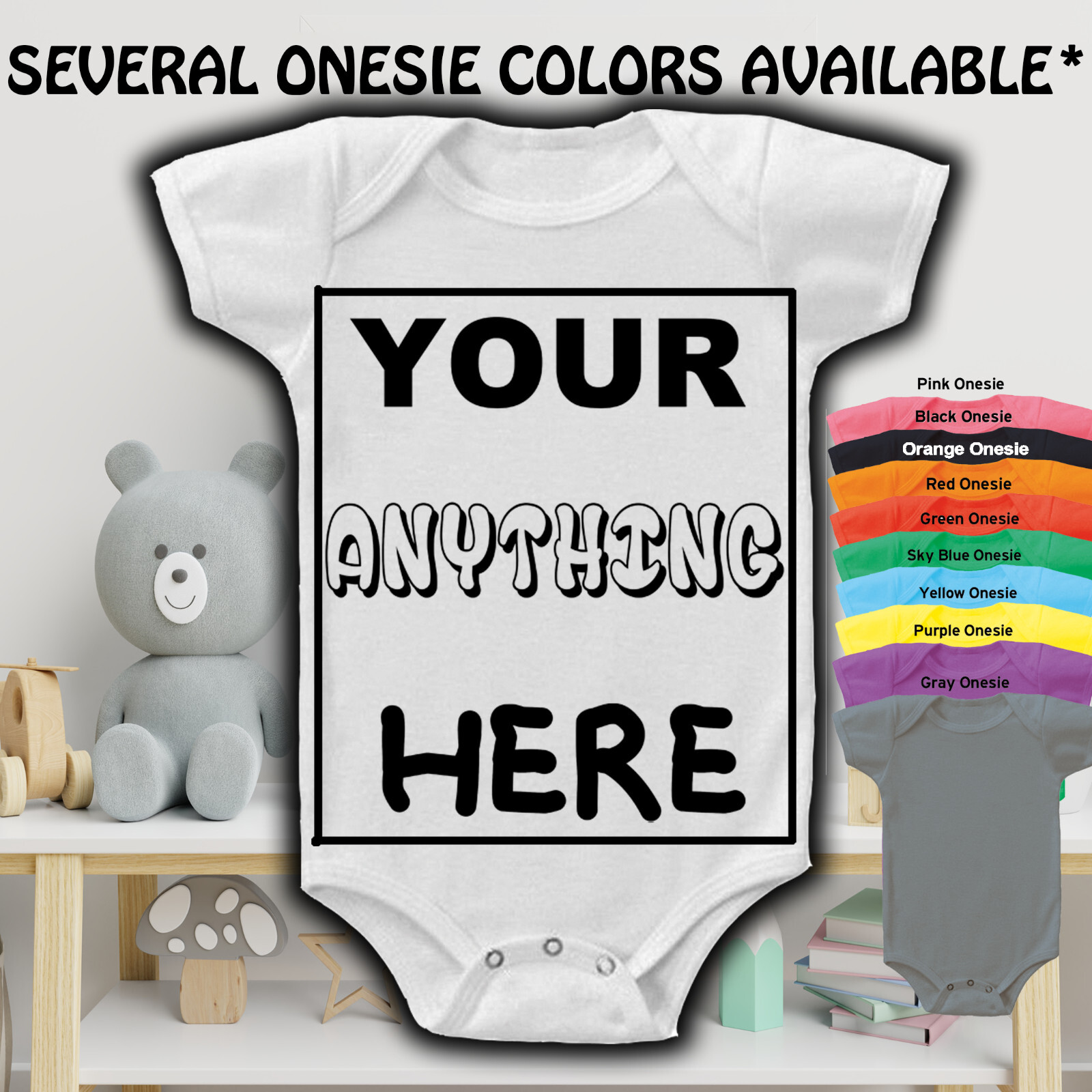 CUSTOM PERSONALIZED Gerber Onesies – Baby Shower Funny Infant T-SHIRT shirt
