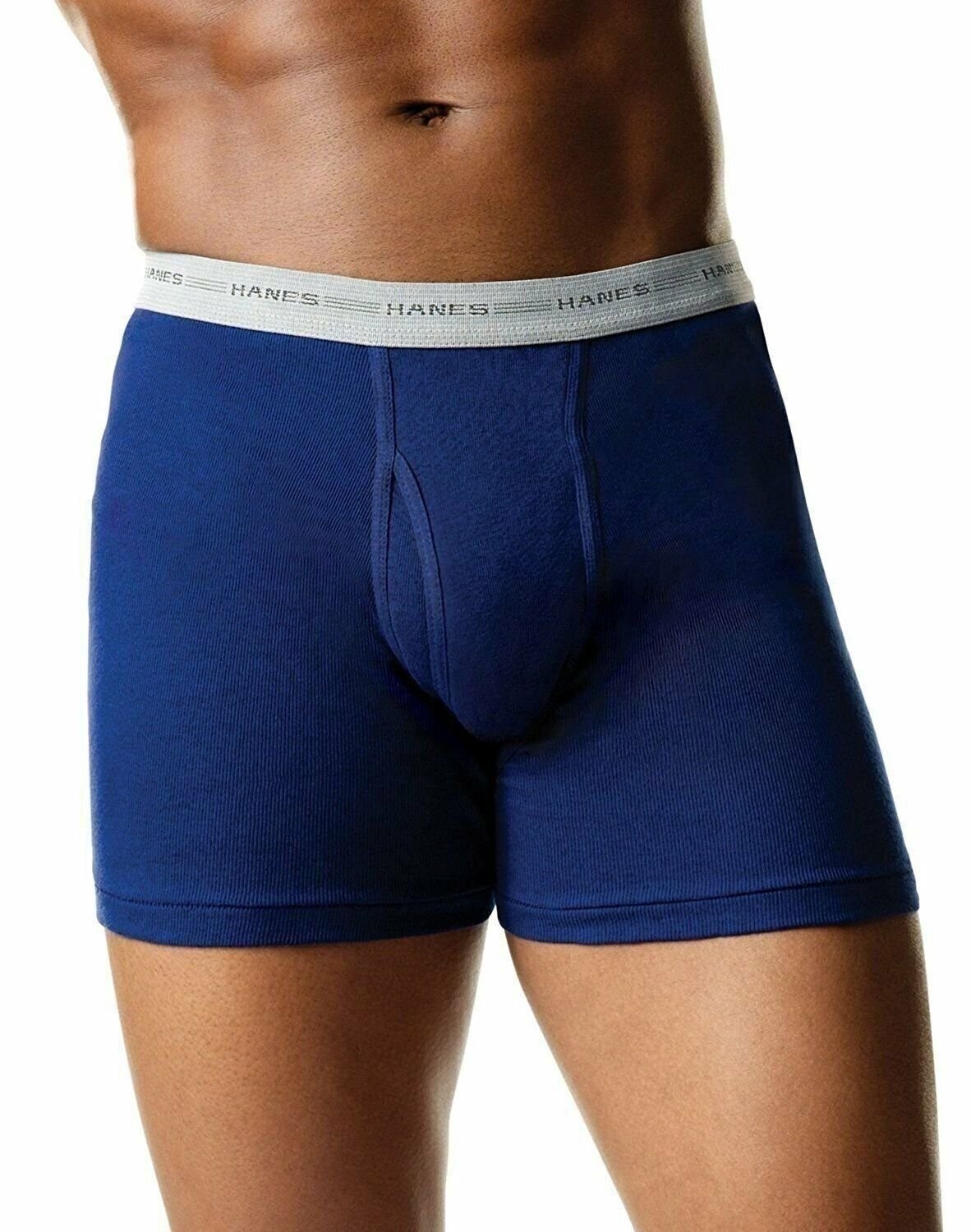 Hanes Men’s Tagless Boxer Briefs 10-PACK Underwear S, M, L XL Colors May Vary