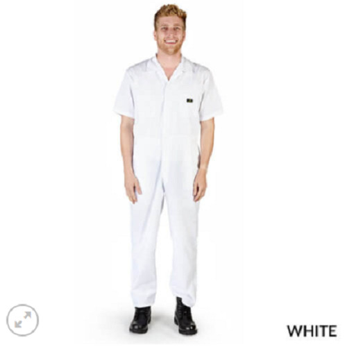 Short Sleeve Coverall Jumpsuit Boilersuit Protective Work Gear XS to 4XL
