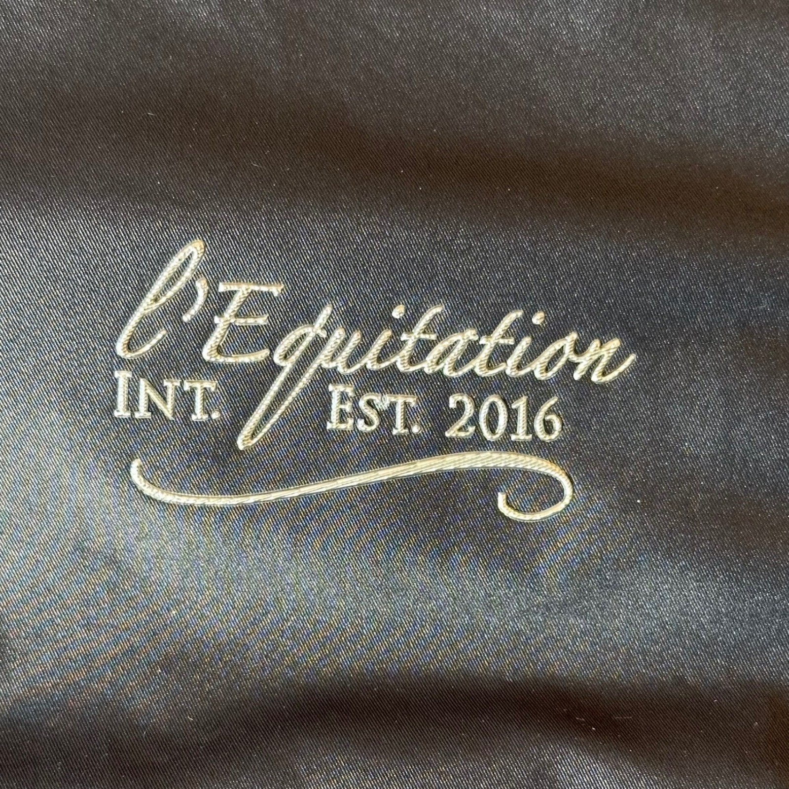 L’EQUITATION INTERNATIONAL Men’s Jacket Size XS Black Quilted Lined Equestrian